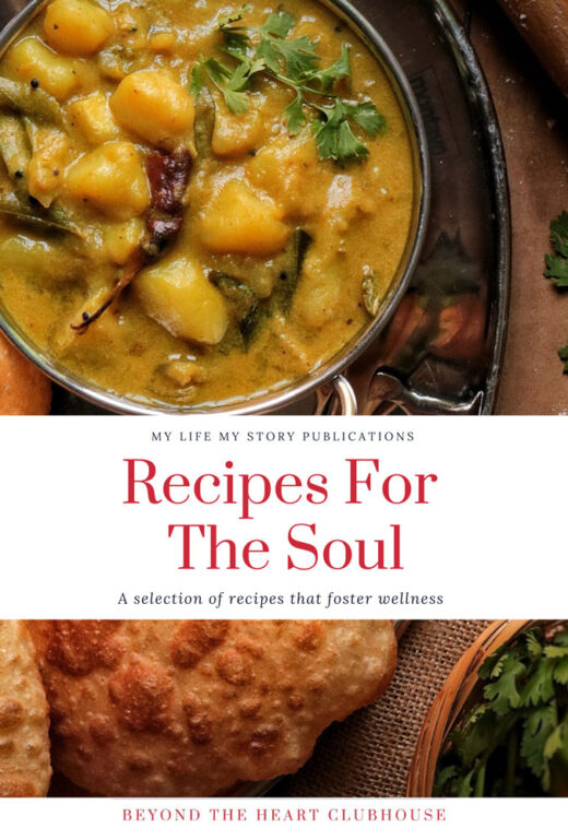 Recipes ofr the soul front cover by Beyond the Heart Clubhouse