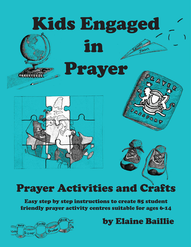 Kids engaged in prayer by Elaine Baillie Front cover