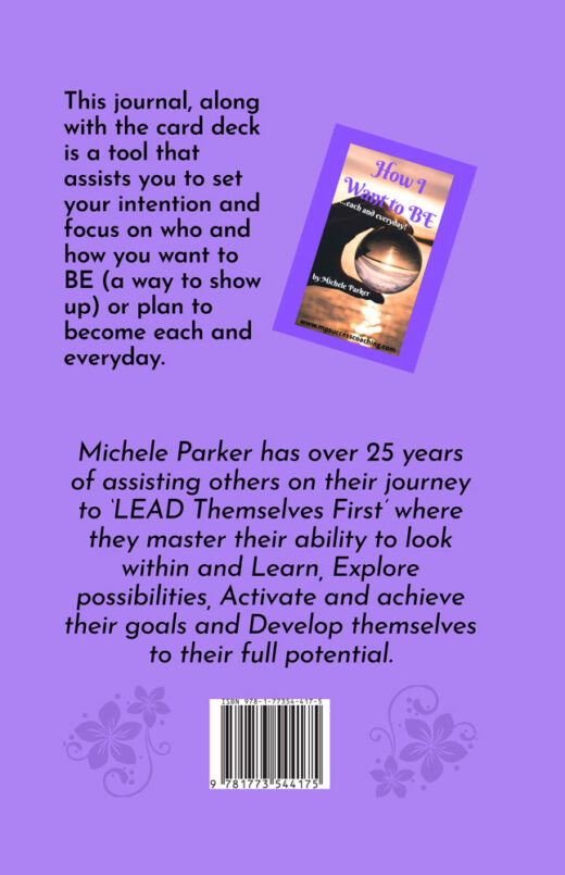 How I Want to Be....Each and Everyday! by Michelle Parker BACK cover