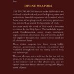 Divine Weapons by Evelyn Morris Back Cover