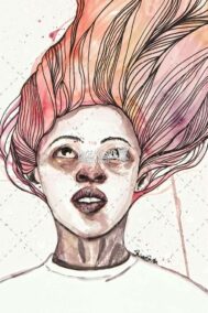 Girl With Pink Hair by Shivee Gupta on PageMaster Publishing