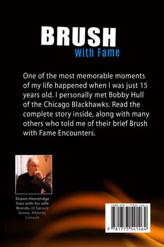 Brush With Fame by Shawn C. Henstridge Back Cover