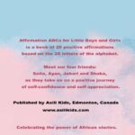 Affirmation ABCs for Little Boys and Girls by Dorothy Ghettuba Pala Back Cover