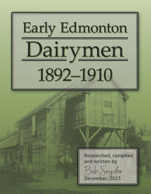 Early Edmonton Dairymen front cover