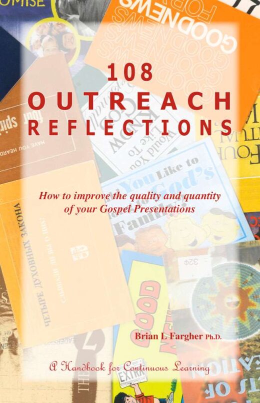 Front Cover of 108 Outreach Reflections by Brian Fargher