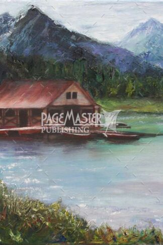Maligne Boathouse by Karen Loranger