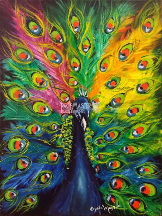 Painted Peacock by Crystal Fisher on PageMaster Publishing