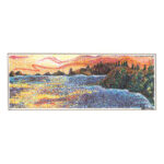 Sunset Waters by Elaine Tsuruda pointillism art print