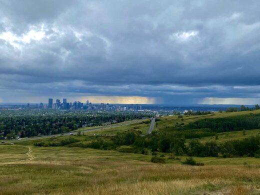 Calgary on a Rainy Day print by Syed Adeel Hussain on PageMaster Publishing