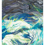 Splash by Elaine Tsuruda pointillism art print