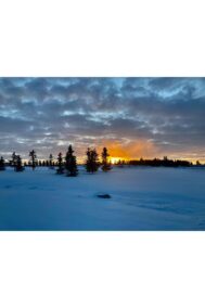 Snow and Sunset by Syed Adeel Hussain