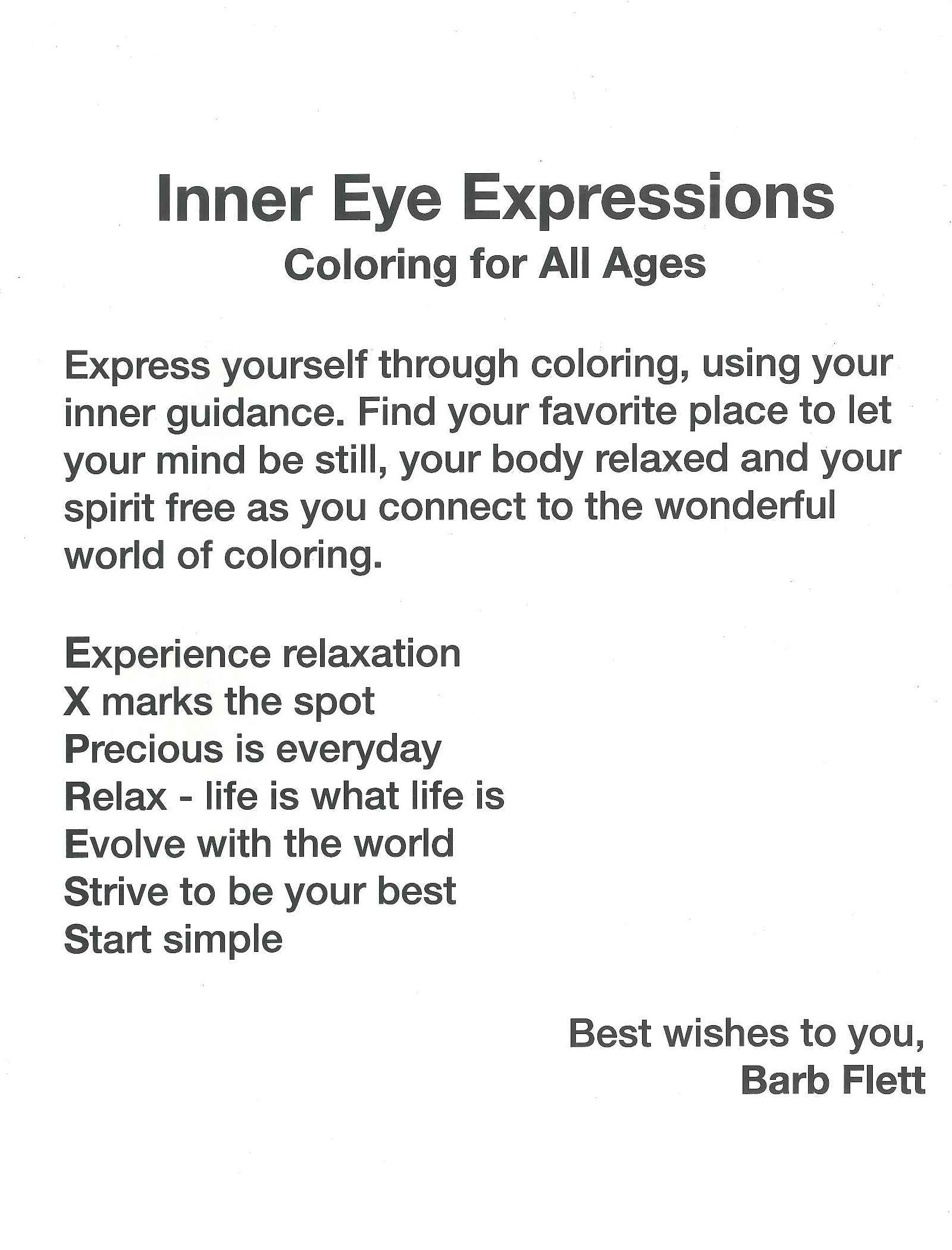 Inner Eye Expression Back Cover