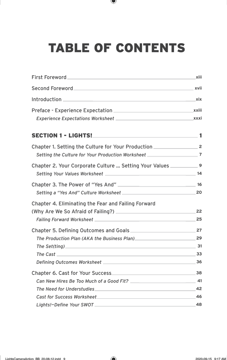 Pages from Lights! Camera! Action! by Marc Haine