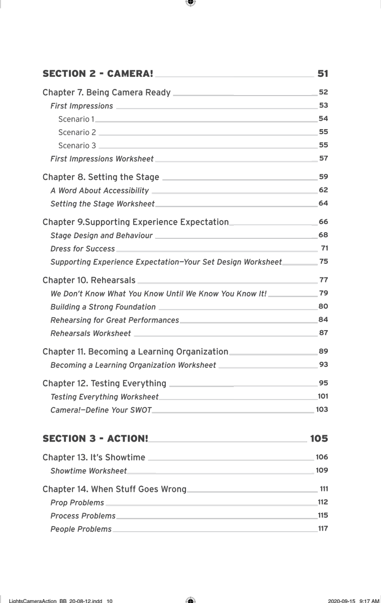 Pages from Lights! Camera! Action! by Marc Haine
