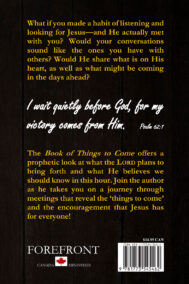 Back Cover of The Book of Things to Come by Gregory Gibson