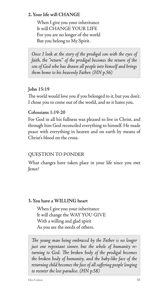 Page 18 of Glen Carlson's "The Prodigal".