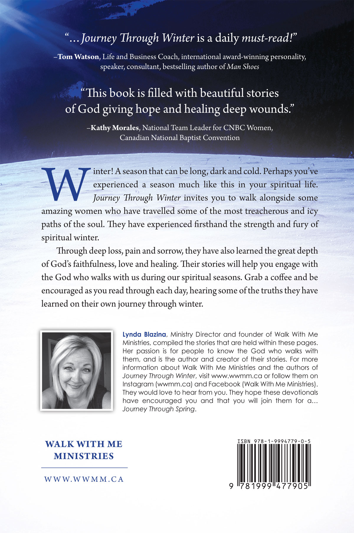 Journey Through Winter by Walk With Me Ministries Back Cover