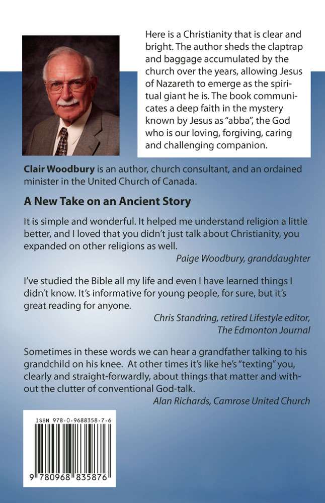 Back Cover of A New Take on an Ancient Story by Clair Woodbury