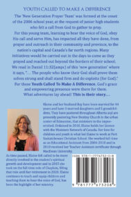 Back Cover of Youth Called to Make a Difference by Elaine Baillie