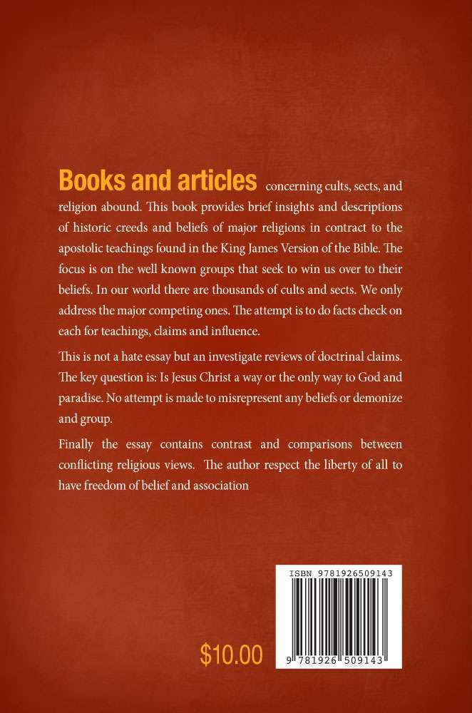 Contending for the Faith by Dr. Trevor Neil Back Cover