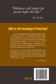 The Psychology of Pastoring Styles by Dr. Trevor Neil BACK COVER