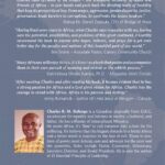 Back Cover of "Africa It's Time Third Edition" by Charles Balenga