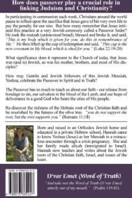 Back Cover of Messiah Revealed in the Passover by Hannah Nesher