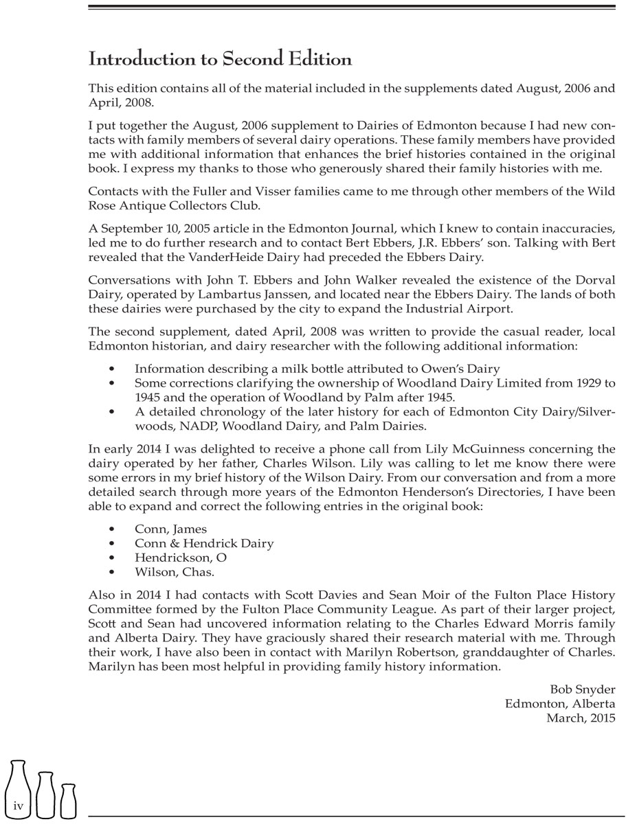 Pages from Dairies of Edmonton (3rd Edition) by Bob Snyder