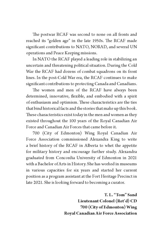 Pages from The RCAF in Alberta by Alexandra King