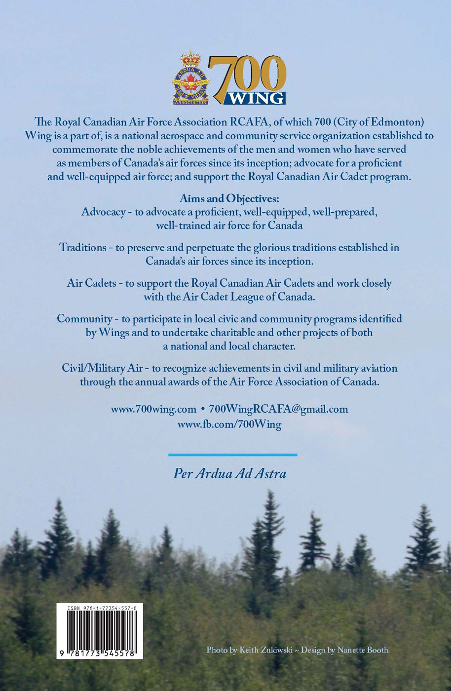 The RCAF in Alberta by Alexandra King back cover