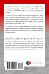 Nikkei Journey: Japanese Canadians in southern Alberta by N Rochelle Sato Back Cover