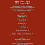 The Cunningham Family Metis Music Project by John Arcand, Tahnis Cunningham BACK COVER