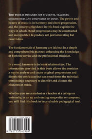 Back Cover of Gray’s Handbook of Harmony: A Primer for Students and Teachers of Music by Glenn Gray