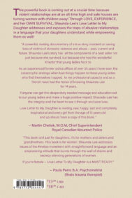 Back Cover of Letter to My Daughter: Putting an End to Generational Cycles of Abuse by Shaunda-Lee Vickery