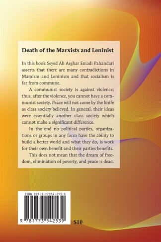 Death of Marx & Lenin Ideology by Seyed Ali Emadi Pahandari Back Cover