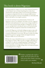 Back Cover of Our Collective Contribution to the Decadence of Nigeria by Christine Umoekereka