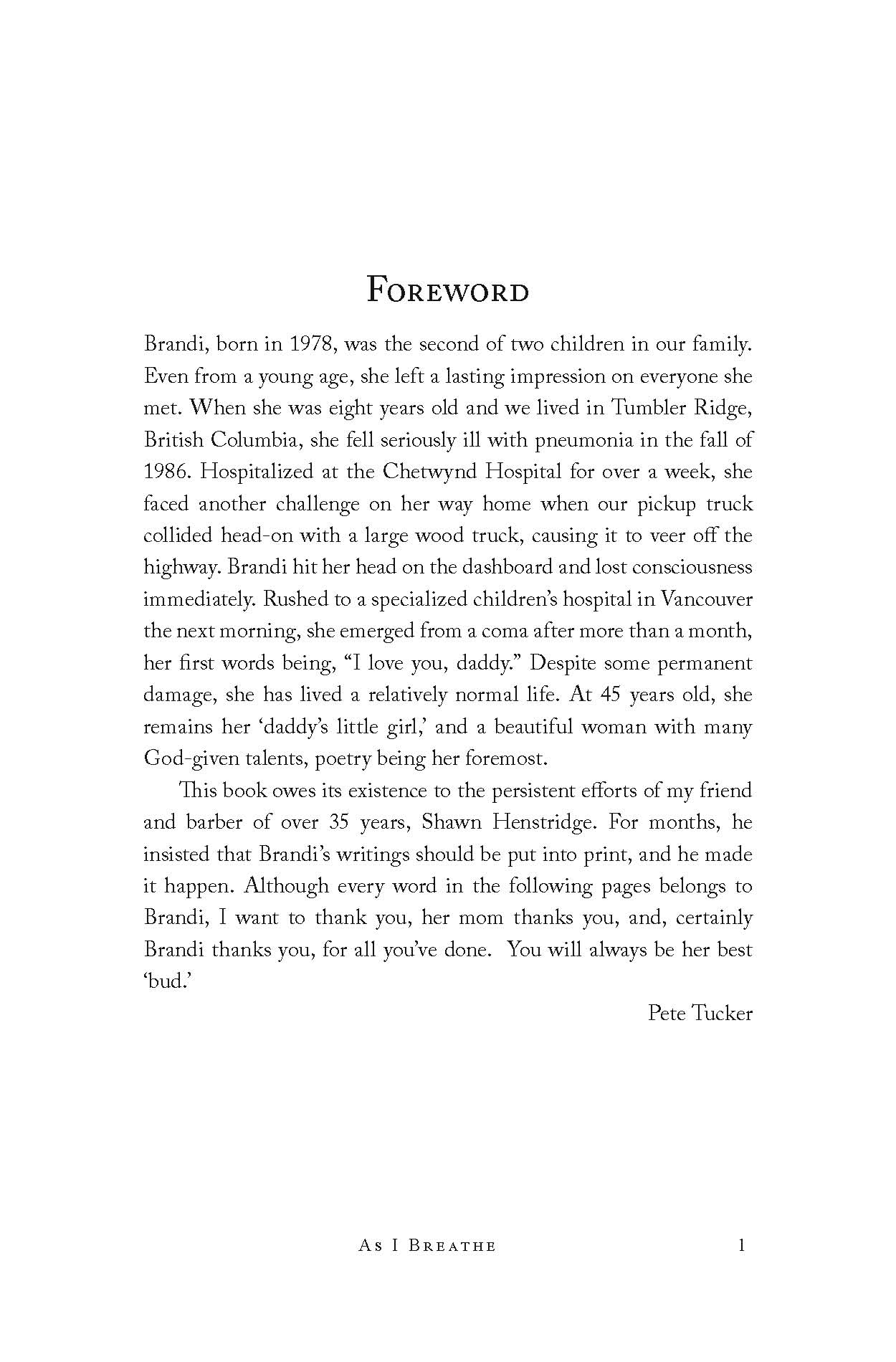 Pages from As I Breathe: Dreaming Out Loud by Brandi Tucker