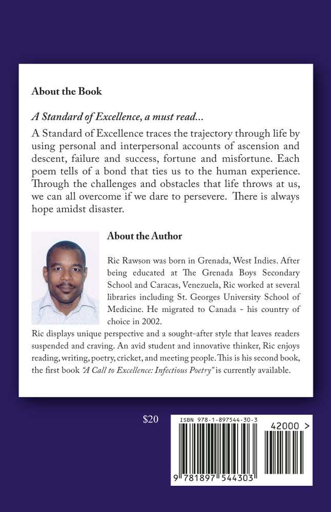 Back Cover of A Standard of Excellence by Ric Rawson