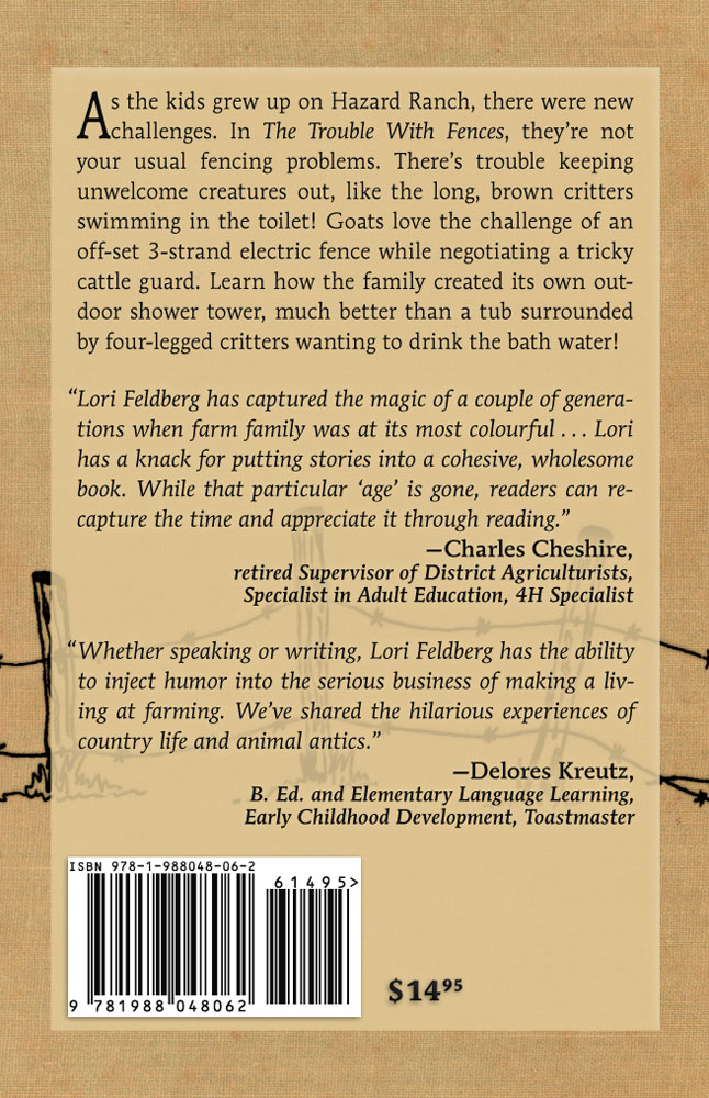 Back Cover of The Trouble with Fences by Lori Feldberg