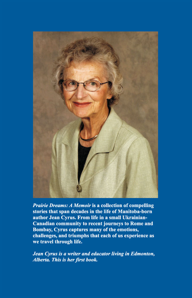 Back Cover of Prairie Dreams by Jean Cyrus