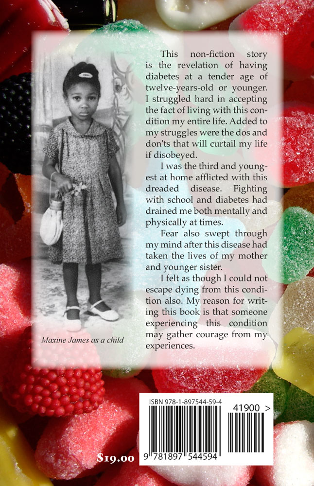 Back Cover of For the Sake of Diabetes by Maxine James