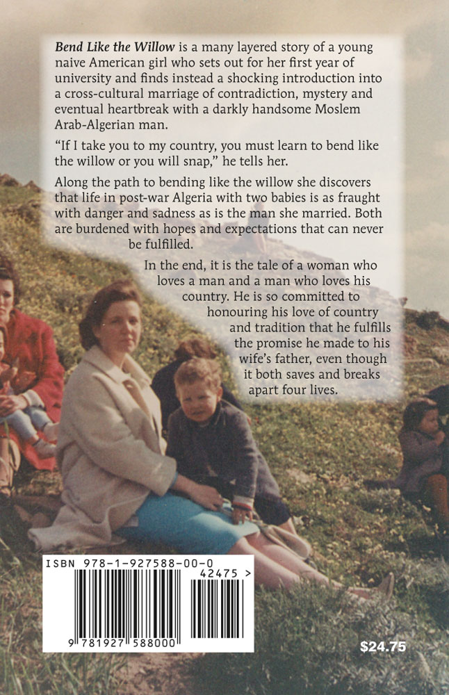 Back Cover of Bend Like the Willow: A Tale of an Arab Promise by Susan Glasier