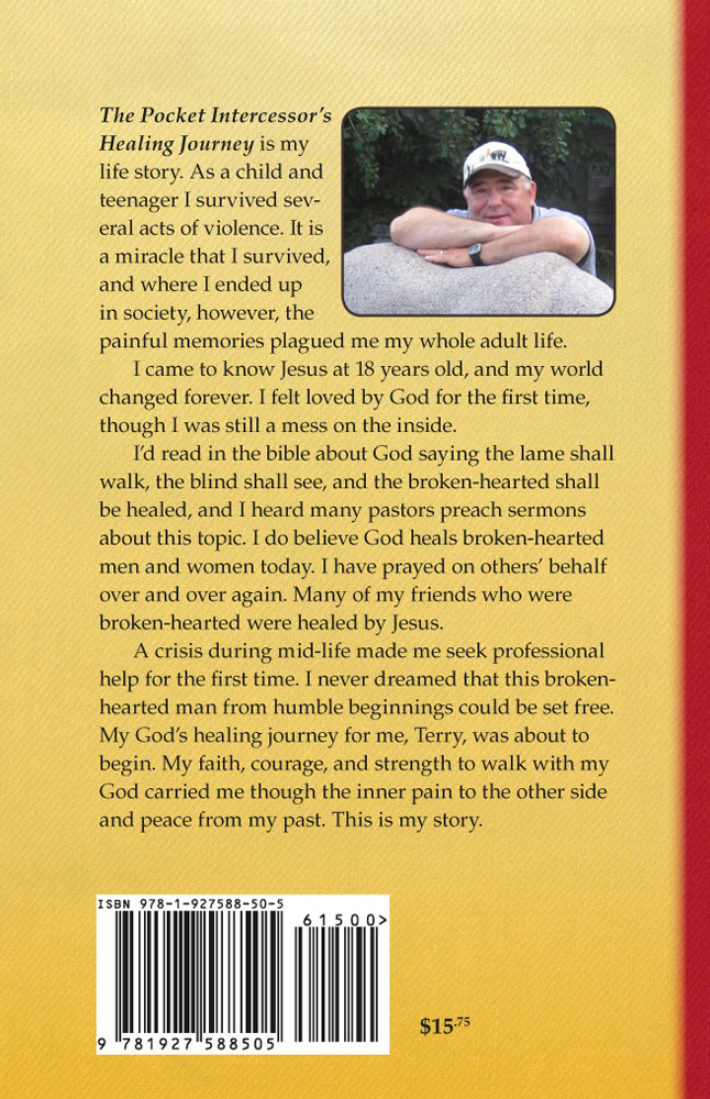 Back Cover of The Pocket Intercessor's Healing Journey by Terry Lauzon