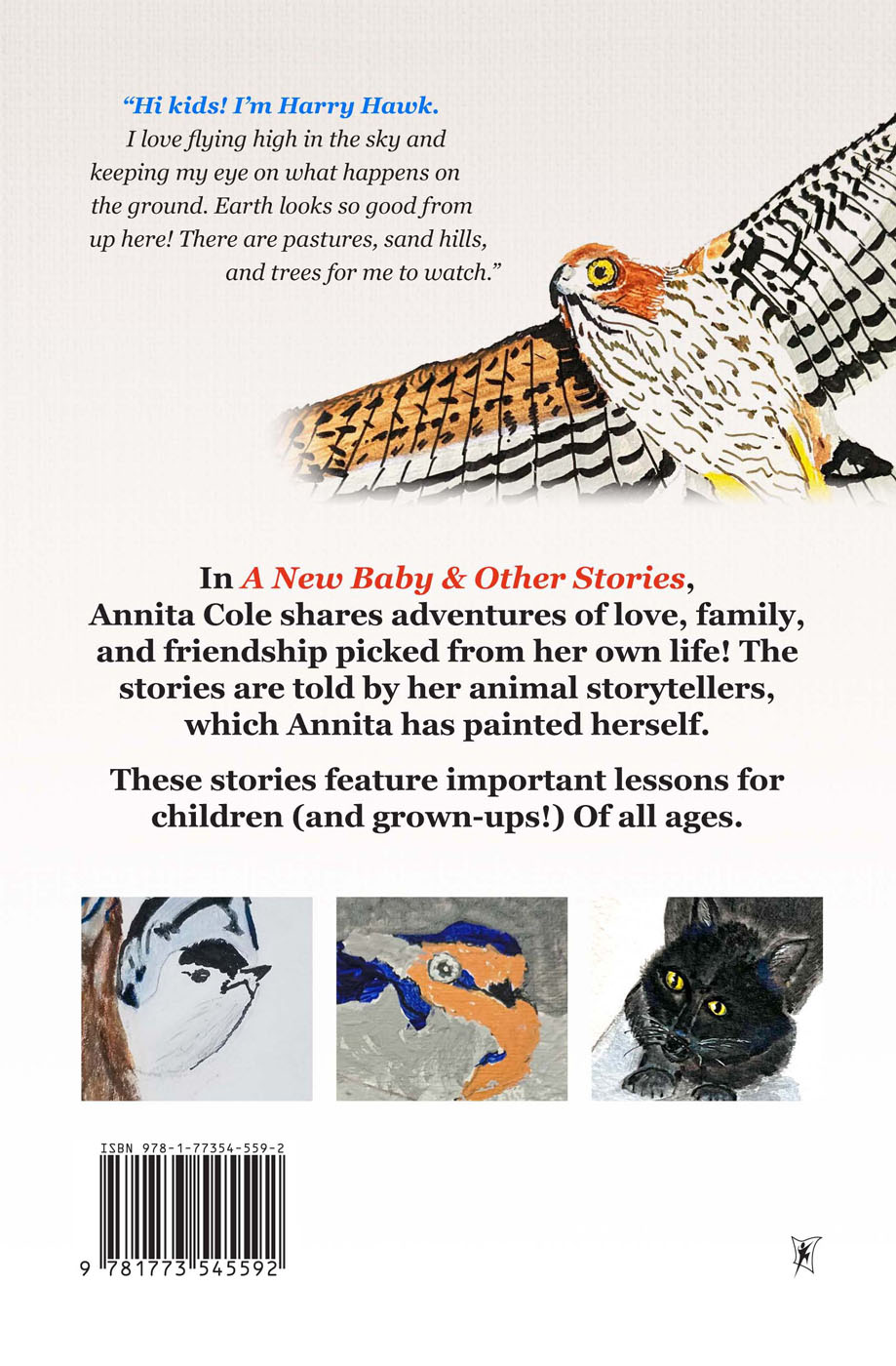 A New Baby & Other Stories by Annita Cole back cover