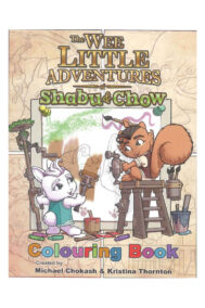 Front Cover of The Wee Little Adventures of Shabu and Chow: Colouring Book by Iron Octopus