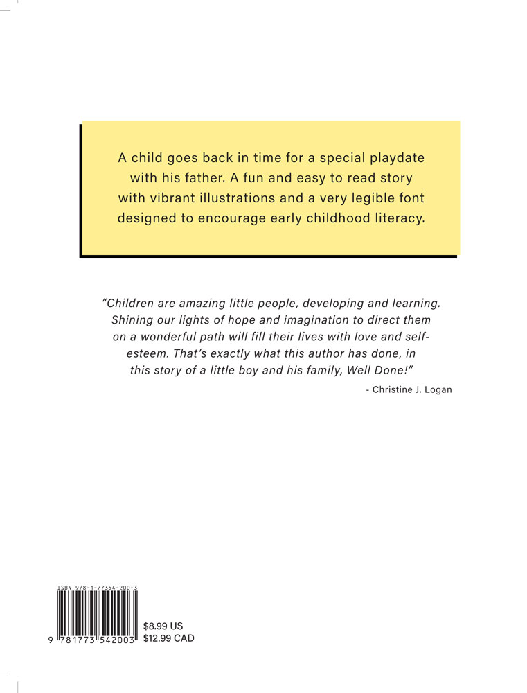 back cover of daddy when can we play by Isaac Otway