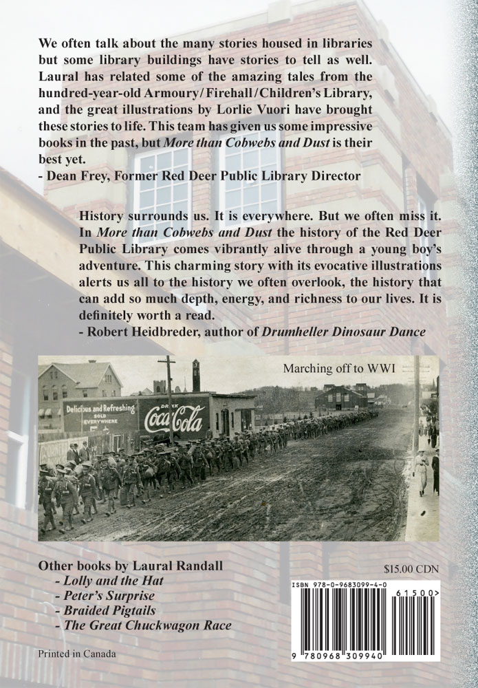 Back Cover of More than Cobwebs and Dust by Laural Randall