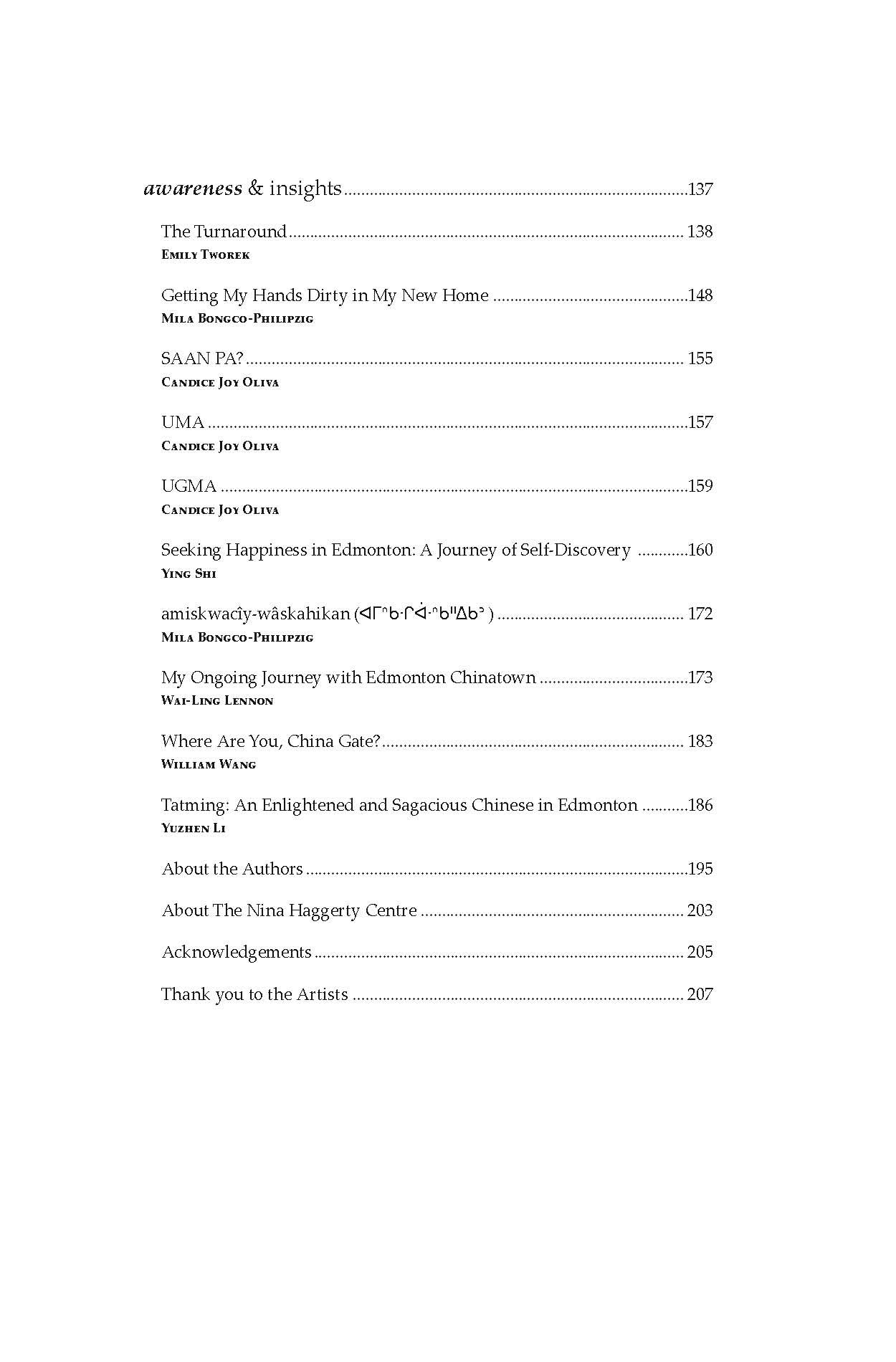 Pages from Edmonton Heritage Stories by Edmonton Chinese Writing Club