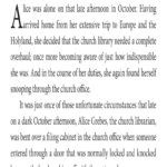 Pages from Who Will Cast the First Stone? by Alison Wells