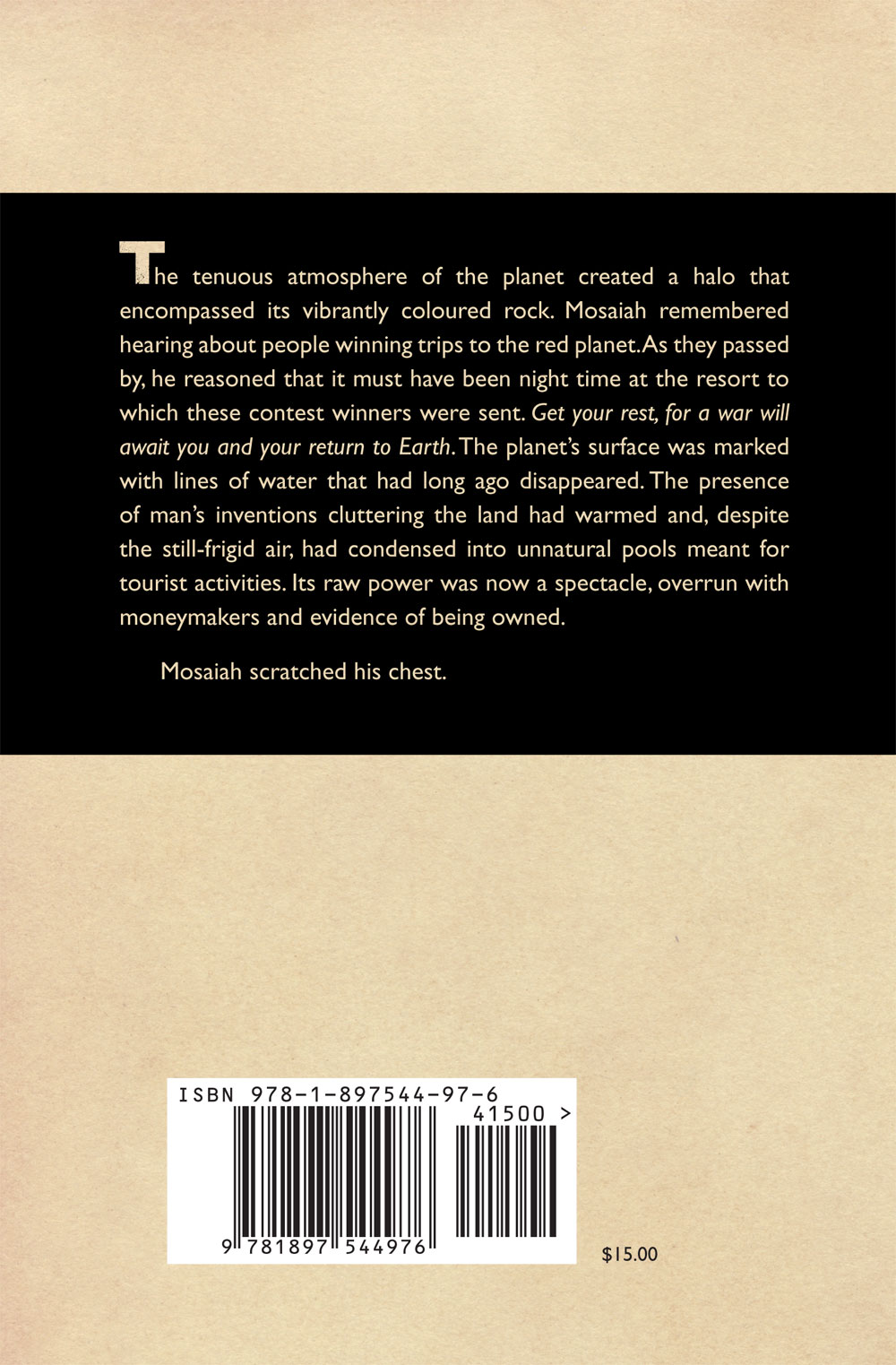 Back Cover of We Are Mars by Jileane Stokland